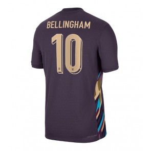 England Jude Bellingham #10 Replika Udebanetrøje EM 2024 Kortærmet